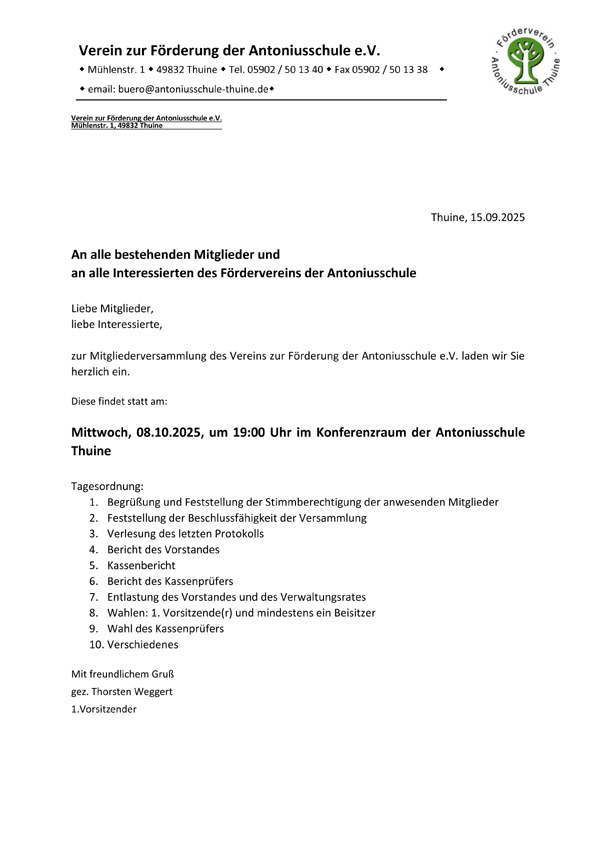 2025 09 18 Einladung zur Mitgliederversammlung 2025